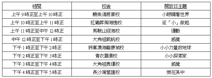 Timetable